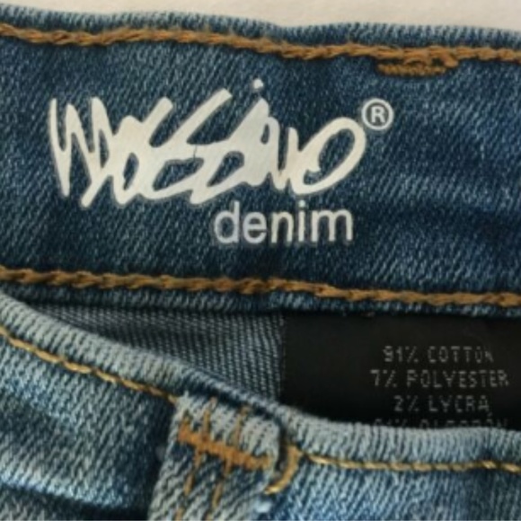 Size 00 24 Denim Cuffed Bermuda Shorts Stretch - Picture 7 of 8